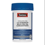 Swisse – Ultiboost 4倍強效濃縮無腥味野生魚油 1800毫克 60粒
