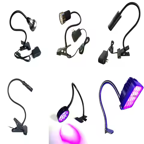 365nm 395nm 405nm clip-on Ultraviolet UV Green Oil Shadowless Glue Ink Mobile Phone Repair Lamp Dete