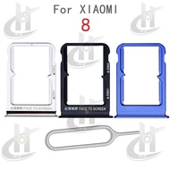 For XIAOMI 8 Sim Card Tray Slot Holder Card Holder Reader SD Slot Adapter Replacement Parts