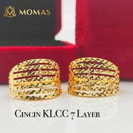 Cincin KLCC 7 Layer Emas 916 Tulen Cincin Emas 916 Bajet Cincin KLCC Bajet Emas 916 Tulen