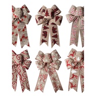 christmas ribbon christmas box packaging 2025 Krismas busur busur ribbon hiasan Krismas tiruan busur