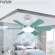 FVZSDF พร้อมรีโมทคอนโทรล โคมไฟพัดลม LED แบบ E27 ไร้สายแบบไร้สาย ฐาน E27 ไฟพัดลมเพดาน มินิมอล เงียบไร