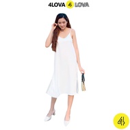 Váy đầm hai dây nữ xẻ tà 4LOVA chất vải lụa cao cấp nữ tính quyến rũ