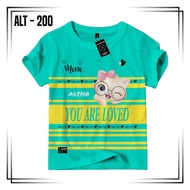 ALTHA CHARACTER GIRLS' T-SHIRT CODE-200 AGES 1-10 YEARS BOYS & GIRLS' T-SHIRT/ (C0D)