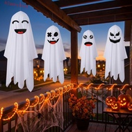 BLUEVELVET Halloween Hanging Ghost Decor, Scary Spooky Creative Terrifying White Ghost Pendant, Scar