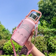 sc98richshop รุ่นใหม่ PANDA แก้วเก็บความเย็น สแตนเลสแท้ รับประกันไอน้ำไม่เกาะแก้ว 1200ml เก็บเย็น-ร้