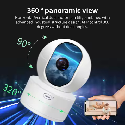Neye 8MP/4K S5 WiFi Home Security Indoor Camera AI Automatic Tracking and Detection PTZ IP Camera CC