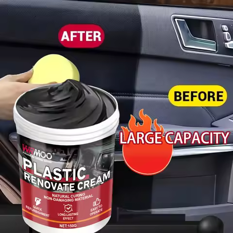 Car Plastic Part Plating Refinishing Agent - Restore Shine, Car Dashboard Wax, Tire Blackening Wax,