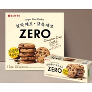 [Lotte] Lotte Zero Chocolate chip Cookie 168g / Zero Sugar / Diet Snack / Healthy Food / Korean Snac