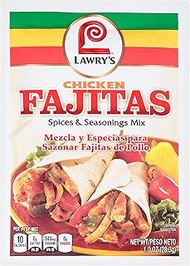 Lawry's Chicken Fajitas Spices & Seasonings Mix, 1 oz (Pack of 12)