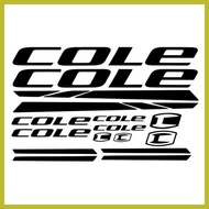 ✹ ✎ ➤ cole bike frame design vinyl cutout stickers