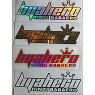 Decal Biyahero Hindi Babaero Cutout Sticker