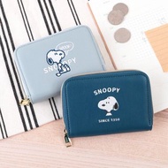 Peanuts史努比皮質短夾零錢包-Snoopy 多層卡夾