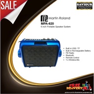 MARTIN ROLAND MPA-620 6 INCH PORTABLE SPEAKER SYSTEM - FREE MIC, BUILT BLUETOOTH, FM RADIO, USB &amp; TF