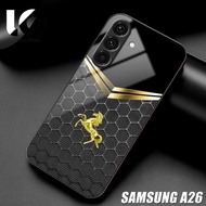 HP Casing SAMSUNG A26 Softcase SAMSUNG A26 Case Glossy Casing Shiny Glass Protector Mobile Phone Acc