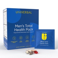 Men's Total Health Pack Daily Multivitamin Supplement, Energy, Stress Support, Krill Oil, 22 Key Vit