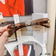 Kính râm vuông cao cấp kính râm nam gọng gỗ độc đáo