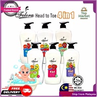Felora Junior Kids Head to Toe 4 in 1 Soft Smooth Clean Baby Body Shampoo (750ml)