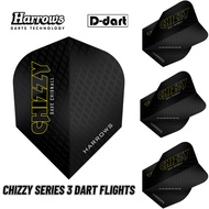 HARROWS DART FLIGHTS - STANDARD CHIZZY SERIES 3 100 MICRON DART FLIGHTS (SAYAP ARROW)