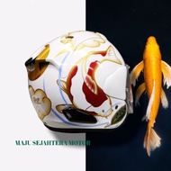 helmet Arai Original Vzram ikan Koi Putih