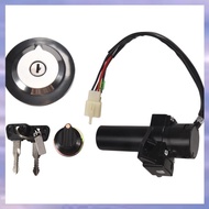 (FOJV) Motorcycle Electric Ignition Switch Lock Set Fuel Gas Cap Seat Lock Key for Ybr125 Ybr 125 20