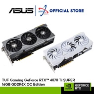 ASUS TUF GAMING RTX4070 TI SUPER 16GB DDR6X OC EDITION GRAPHICS CARD (RTX4070TIS-O16G-GAMING / RTX40