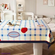 Dopamine Apple Plaid Pvc Tablecloth Household Waterproof Table Cover Ins Style Thickened Furniture D