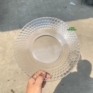 SET Murah 6PCS PIRING KACA TOTOL - Piring Makan Beling - Piring Cantik - Piring