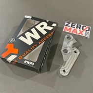 Wr3 Bracket Front Caliper 4 Piston Ninja 150Rr 150 Rr Disc 320Mm Silver