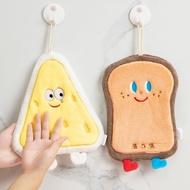 🇸🇬 Ready Stock Korean Cute Cartoon Hanging Hand Wiping Towel Kitchen Quick Drying 3 Layer Thickened 