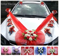 Simple Style Wedding Car Decorative Flowers Heart-shaped Wedding Flowers Decoration Wedding Wreaths