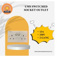UMS 13A 2GANG SWITCH SOCKET