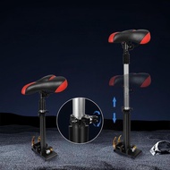 [svzfjuv] Removable Electric Scooter Seat Cushioned Saddle Adjustable Height Shockproof Accessory fo