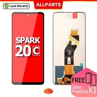 ALLPARTS Display for Tecno Spark 20C LCD Touch Screen Digitizer Replacement BG7