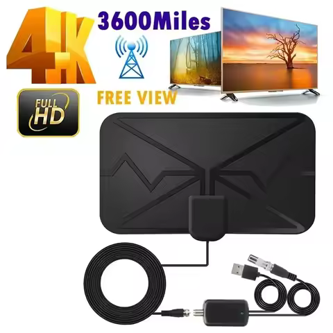 5000 Miles HD 8K 4K 1080P Indoor Digital TV Antenna 25DB HDTV Antena DVB-T DVB-T2 Cable TV Antena UH