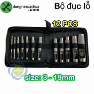 Taiwanese hole punch set 12 pieces 3-19mm DL-319