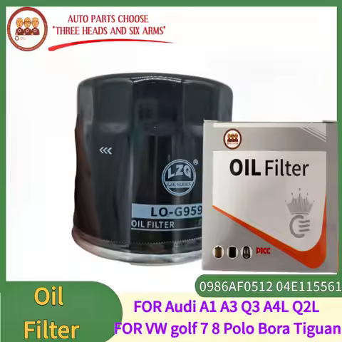 LO-G959 Oil Filter For VW Golf 7 2013-2020- Golf 8 1.2T(200TSI) 1.4T (280TSI) Bora T-Roc Tharu 0986A