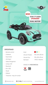 Mainan Mobil Aki Anak PMB M-7188 Mini Cooper / M7188 EVA / m7188 DUAL