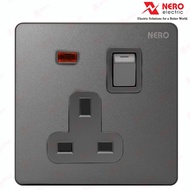 NERO AC Socket CASA X21311VDGR | X21311VD-GR Grey