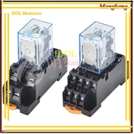 Very Fast Delivery MY4 RELAY 12VDC 24VDC 110v 220VAC +Socket5 Days Relay Module