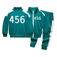 【110-170】Squid Game Costume for Kids Boys and Girls 456 Jacket+Pants 2pcs 001 246 067 Set