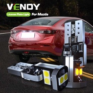 2pcs LED License Plate Light Canbus W5W T10 2825 For Mazda 2 3 5 6 GG GH GJ CX-3 cx3 CX-5 cx5 CX-7 c