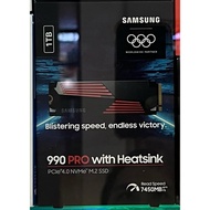 Brand New Samsung 990 PRO PCIe 4.0 NVME M.2 Internal SSD with Heatsink 1TB