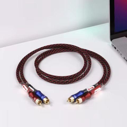 YYAUDIO HIFI Stereo Pair RCA Cable High-performance Premium Hi-Fi Audio 2rca to 2rca Interconnect Ca