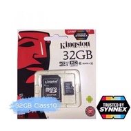 Kingston Micro SD card class 10 ความจุ  32 GB พร้อม adapter ของแท้