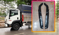 Vè che mưa kính cửa xe tải 6 tấn 5 Isuzu FRR 650 kính bên hông cửa (giá 1 cặp)