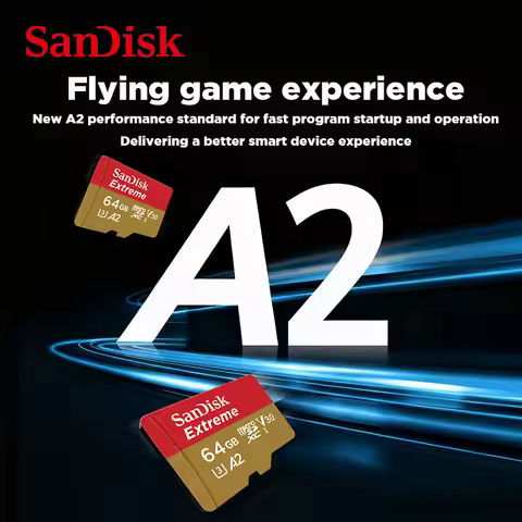 SanDisk Extreme MicroSDXC UHS-I High Speed Memory Card U3 4K V30 A2 190MB/s A1 64GB 128GB 256GB 512G