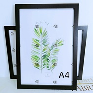 Family Simple wooden A4 photo frame table picture frame hanging wall photo with Plexiglass 8x10 YYFT