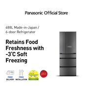 Panasonic Premium Made in Japan MIJ 6-Door Refrigerator NR-F603GT-SS (Dark Grey)