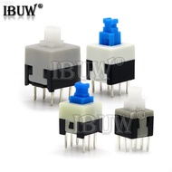 10PCS/LOT 5.8*5.8 7*7 8*8 8.5*8.5mm Self Locking Push Tactile Power Micro Switch Kit 6 Pin Button Sw